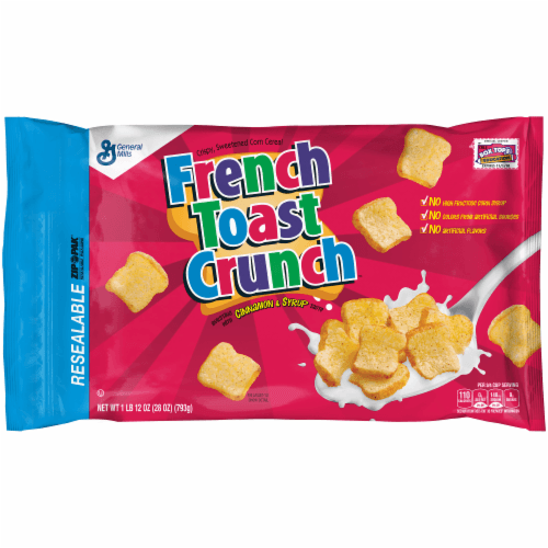 French Toast Crunch Cereal, Resealable Zip