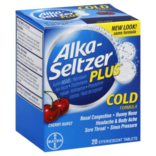 Alka Seltzer Plus Cold Formula, Effervescent Tablets, Cherry Burst