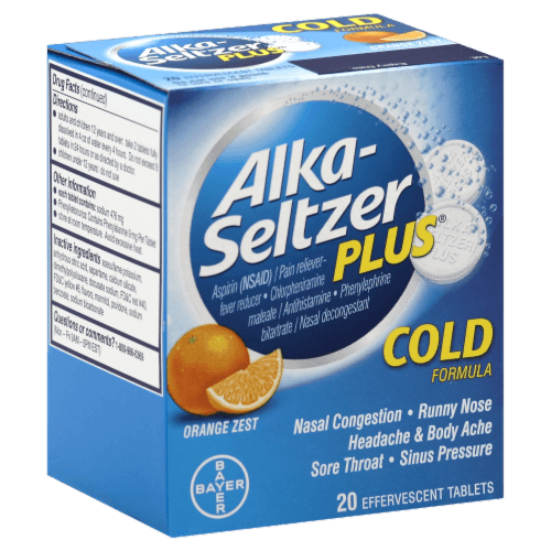 Alka-Seltzer Plus Cold Orange Zest Effervescent