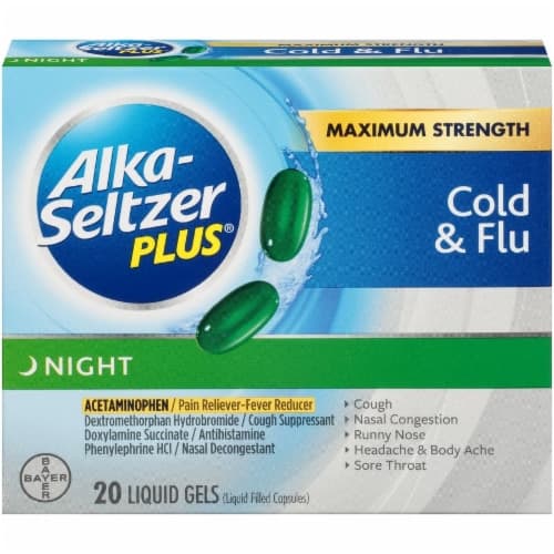 Alka-Seltzer Plus Maximum Strength Night Cold & Flu Liquid Gels