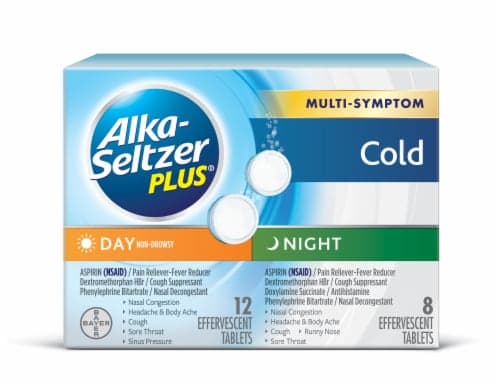 Alka Seltzer Plus Cold, Multi-Symptom, Day/Night, Effervescent