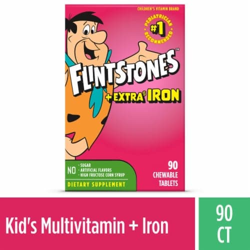 Flintstones Extra Iron Chewable Vitamins