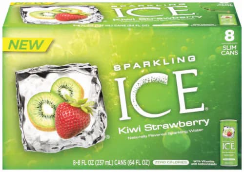 Sparkling Ice Sparkling Water, Kiwi Strawberry, Slim