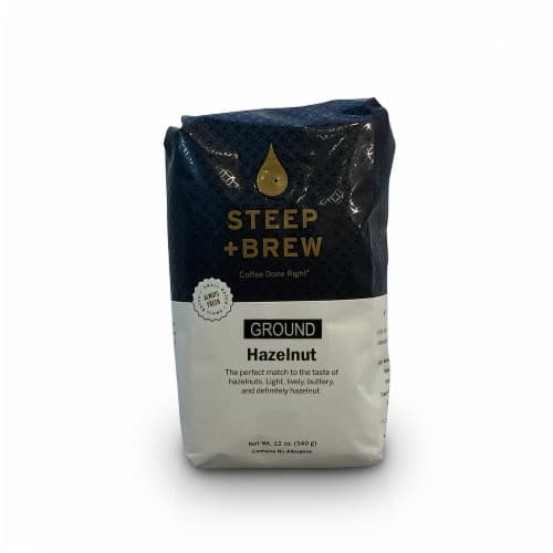 Steep & Brew Hazelnut Light Roast Ground Coffee
