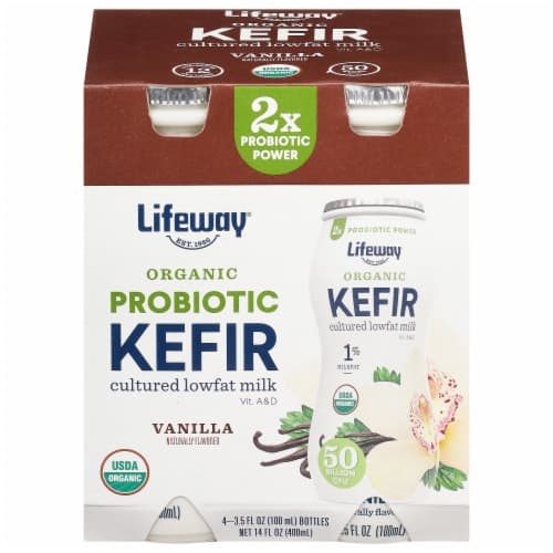 Lifeway Vanilla Organic Probiotic Low Fat Kefir Drinks