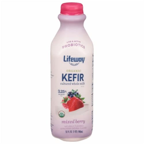 Lifeway Organic Kefir Cultured Milk Whole Mixed Berry