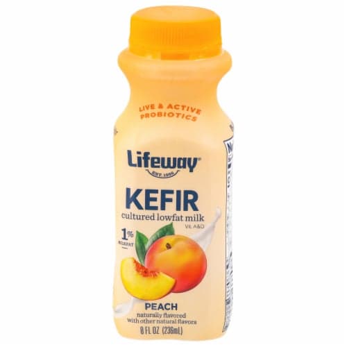 Lifeway Peach Probiotic Low Fat Kefir Drink