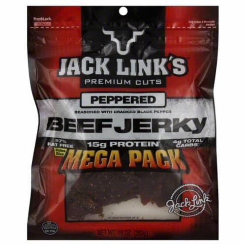 Jack Links, Premium Cuts - Beef Jerky, Peppered, Mega