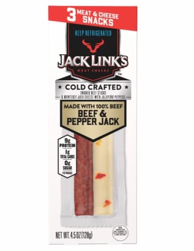 Jack Link'S Cold Crafted Beef Stick & Pepper Jack Cheese Combo Snack