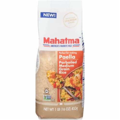 Mahatma Paella Parboiled Medium Grain Rice In Bag