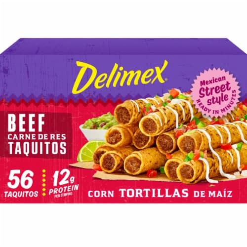 Delimex Beef Corn Taquitos  Snacks