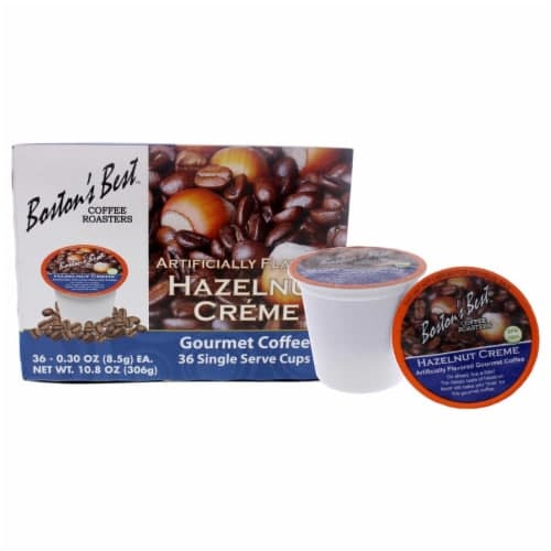 Bostons Best Coffee Coffee, Gourmet, Medium Roast, Hazelnut Creme, Single Serve