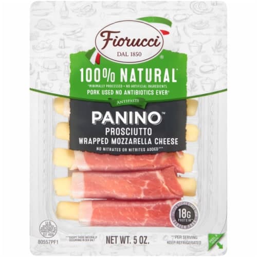 Fiorucci 100% Natural Prosciutto Panino Wrapped Mozzarella Cheese