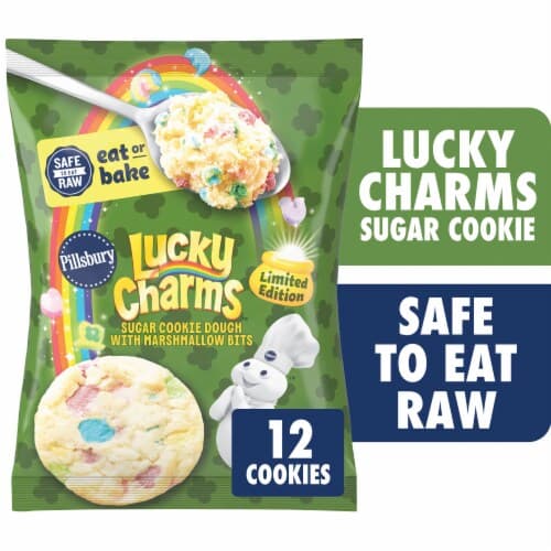 Pillsbury Ready To Bake Cookies Lucky Charms