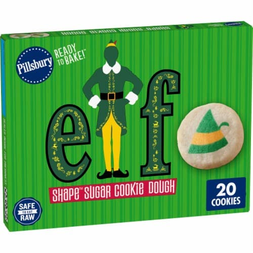 Pillsbury Ready To Bake Elf Shape Sugar Cookie Dough