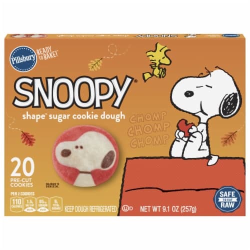 Pillsbury Ready To Bake Snoopy Shaped Cookies