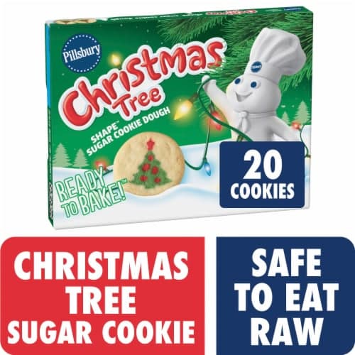 Pillsbury Ready To Bake Christmas Tree Shape Cookie Dough