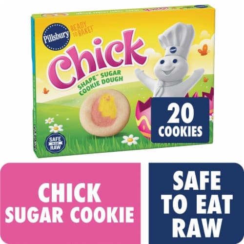 Pillsbury Ready To Bake Chick Shape Sugar Cookie Dough