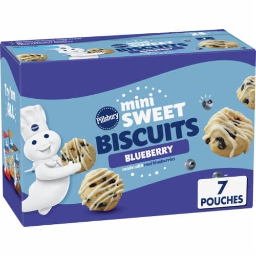 Pillsbury Blueberry Mini Sweet Biscuits, 7 Pouches