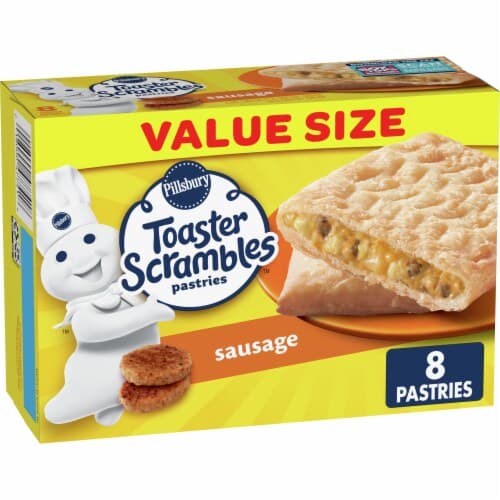 Pillsbury Toaster Scrambles Sausage Egg & Cheese Pastries Value Size