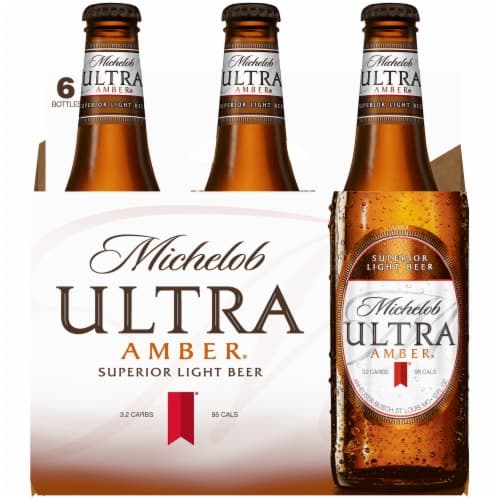 Michelob Ultra Amber Light Beer, Oz. Bottles, 4.2% Abv