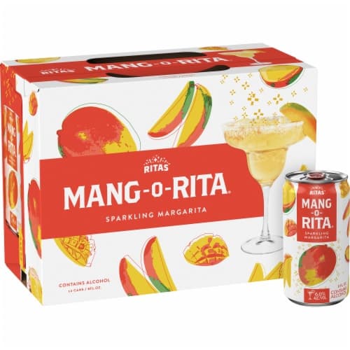 Ritas Mang-O-Rita Sparkling Margarita, Oz. Cans, 8.0% Alc./Vol