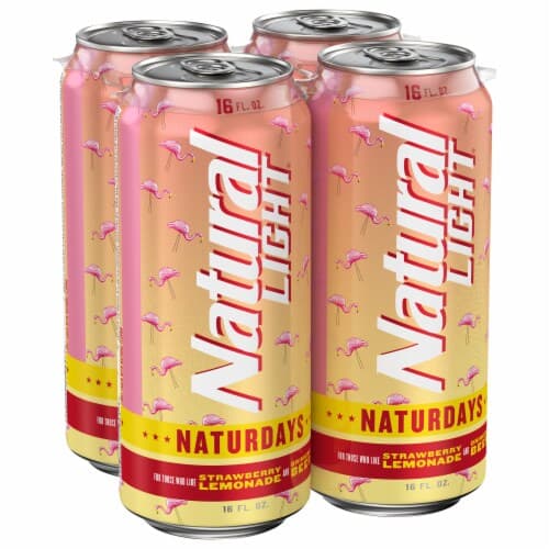 Naturdays Natural Light Strawberry Lemonade Beer