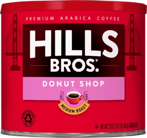 Hills Brothers Donut Shop Medium Roast Ground Coffee