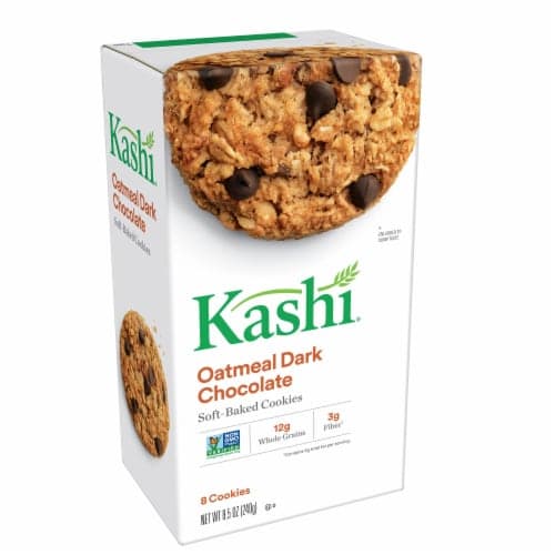 Kashi Cookies Soft-Baked Cookies, Oatmeal Dark Chocolate, Non-Gmo Project Verified