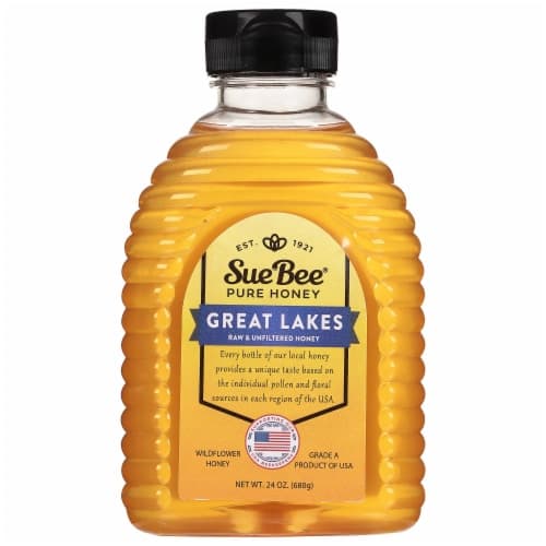 Sue Bee Great Lakes Unfiltered & Raw Pure Wildflower Honey