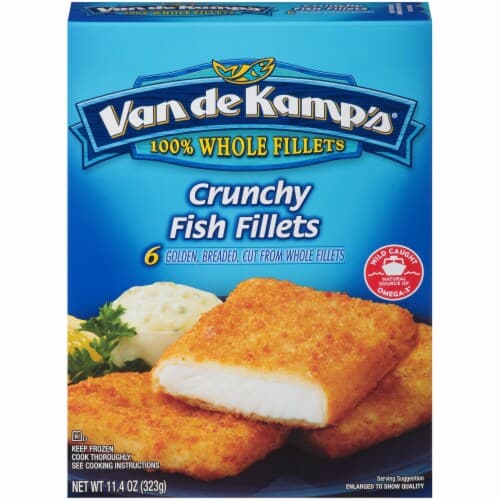 Van De Kamp'S Fish Fillets, Crunchy Breaded, 100% Whole