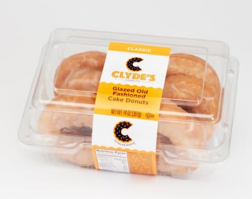 Clyde'S Donuts Glazed Old Fashioned Cake Donuts