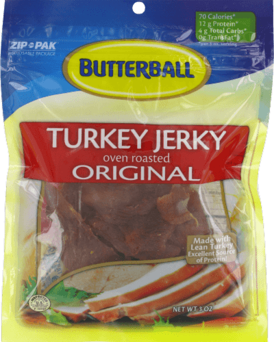 Butterball Jerky, Turkey, Original, Oven Roasted