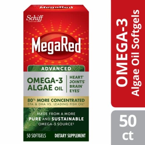 Schiff Megared Omega-3 Algae Oil Dietary Supplement Softgels