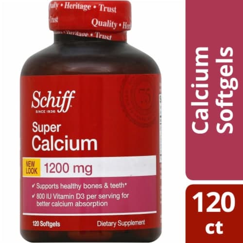 Schiff Calcium And Vitamin D3 Bone & Teeth Support Supplement Softgels