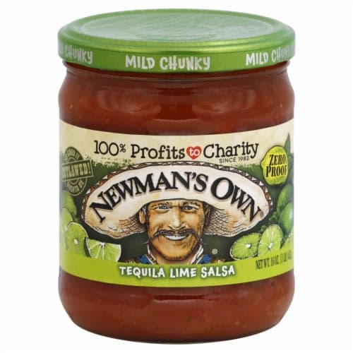 Newmans Own Salsa, Tequila Lime, Mild Chunky