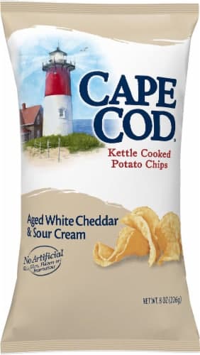 Cape Cod Potato Chips, Aged White Cheddar & Sour Cream, Kettle Cooked