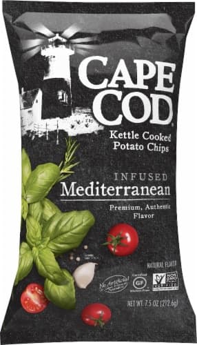 Cape Cod Potato Chips, Kettle Cooked, Infused Mediterranean