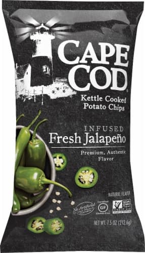 Cape Cod Potato Chips, Infused Fresh Jalapeno, Kettle Cooked
