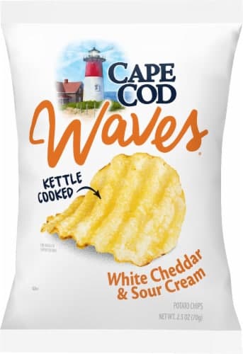 Cape Cod Potato Chips Waves White Cheddar & Sour Cream
