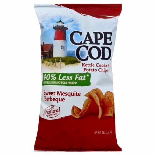 Cape Cod Potato Chips, Kettle Cooked, Sweet Mesquite Barbeque
