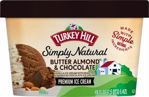 Turkey Hill All Natural Limited Edition Butter Almond & Chocolate Ice Cream