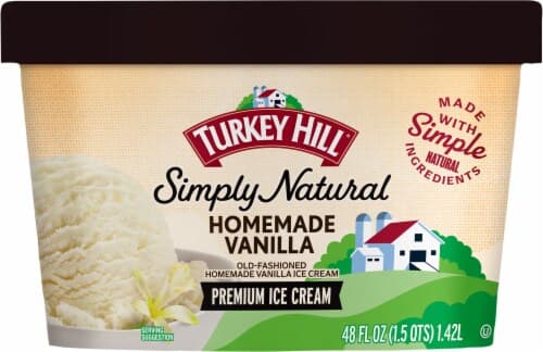 Turkey Hill Simply Natural Homemade Vanilla Ice Cream Tub