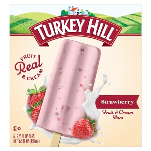 Turkey Hill Fruit & Cream Bars, Strawberry