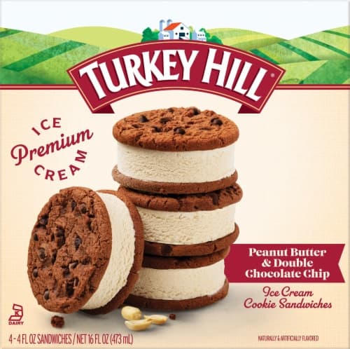 Turkey Hill Peanut Butter Ice Cream Cookie Sandwiches