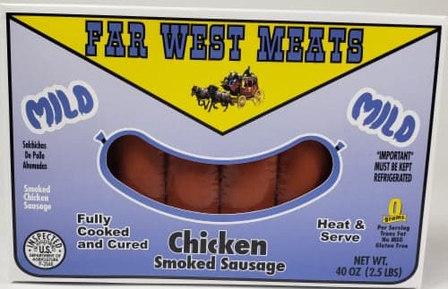Far West Meats Smoked Chicken Mild Links