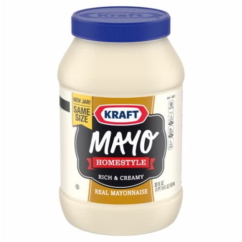 Kraft Homestyle Mayo Rich & Creamy Real Mayonnaise Jar