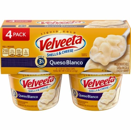 Velveeta Shells & Cheese Queso Blanco Microwaveable Shell Pasta & Cheese Sauce