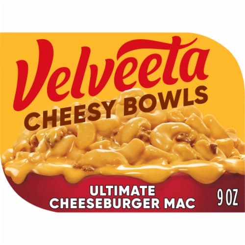Velveeta Cheesy Bowls Ultimate Cheeseburger Mac Microwave Meal Tray