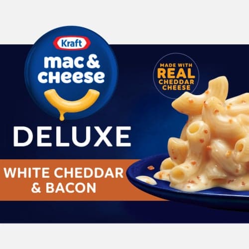Kraft Deluxe White Cheddar & Bacon Macaroni & Cheese Dinner